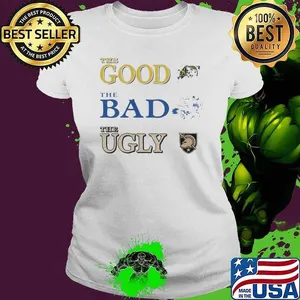 Navy Midshipmen the good Air Force Academy the bad Black Knights shirt