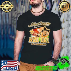 New Orleans Saints Who Dat XLIV Champions helmet Shirt