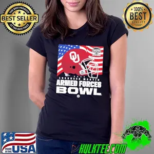 Oklahoma Sooners 2024 Armed Forces Bowl Flag Shirt