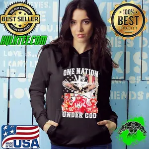 One Nation Under Kansas City Chiefs 2024 Signatures USa Flag Shirt