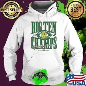 Oregon Ducks Homefield 2024 Big Ten Football Conference Champions Helmet Shirt