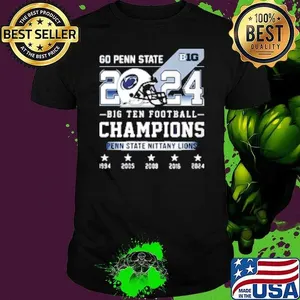 Penn State Nittany Lions 2024 Big Ten Football Champions Celebrate Shirt