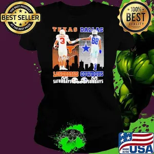 Quinn Ewers and CeeDee Lamb Texas Longhorns Saturdays Dallas Cowboys Sundays  shirt