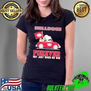 Snoopy Georgia Bulldogs forever not just when we win Shirt
