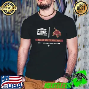 Texas State Bobcats 2025 Servpro First Responder Bowl Gerald J. Ford Stadium Shirt
