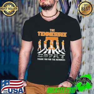 The Tennessee Volunteers thank you for the memories abbey road signatures shirt