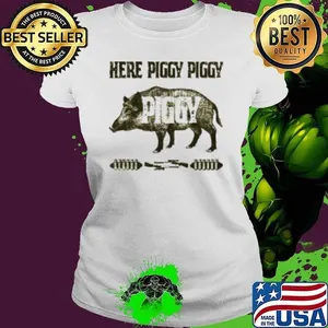Vintage Piggy Hunting Tee Hog Boar Hunter Vacation Gift Pullover Shirt