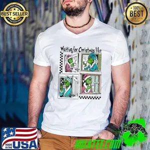 Waiting For Christmas Like Grinch comic shirt