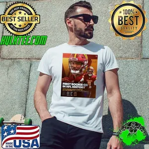 Washington Commanders Jayden Daniels First Rookie QB In NFL History 2024 Poster shirt