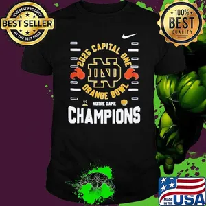 2025 Capital One Orange Bowl Notre Dame Champions Nike Fan Favorite Shirt