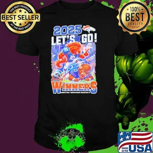 2025 Let’s Go Denver Broncos AFC Wild Card Playoff Mascot Winners For Fans Shirt