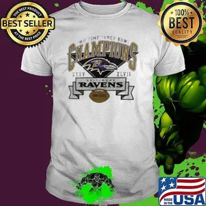 Baltimore Ravens Two Time Super Bowl XXXV XLVII Shirt