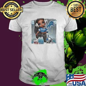 Beautiful girl Detroit Lions Football shirt