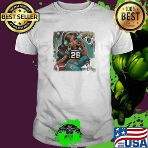 Beautiful girl Jacksonville Jaguars Football shirt