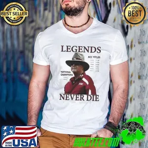 Bobby Bowden Legend Never Die FSU Football Shirt