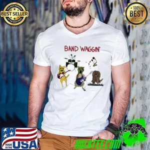 Dog band waggin art Shirt