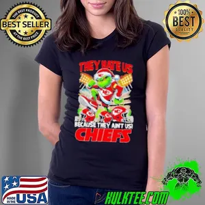 Grinch player Kansas City Chiefs they aint us they hate us Christmas Shirt