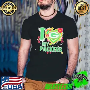 I love Green Bay Packers my Packers heart shirt