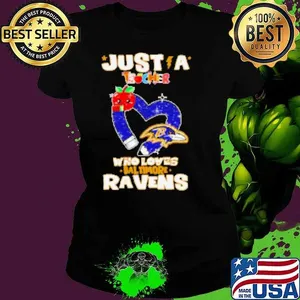 Just a teacher who loves Baltimore Ravens Shirt