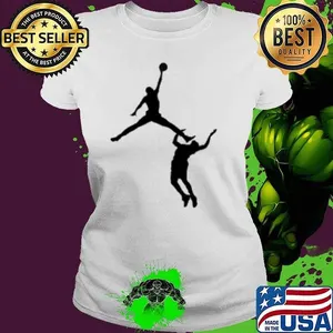 LeBron James air kicking Michael Jordan Shirt