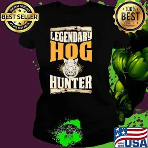 Legendary Hog Hunter Funny Best Hunting Dad Shirt
