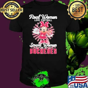 Mickey Minnie Real Women Love Football Smart Women Love The Ohio State Buckeyes shirts