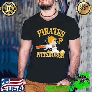 Mickey Mouse Pittsburgh Pirates baseball logo Shirt