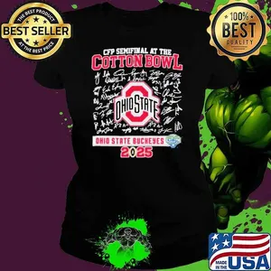 OSU Football Cotton Bowl 2025 Signatures Roster Shirt