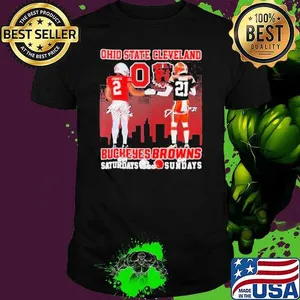 Ohio State Buckeyes on saturdays and Cleveland Brown Browns on sunday signatures shirt