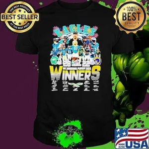 Philadelphia Eagles NFC Divisional Playoff 2025 Winners signatures shirt