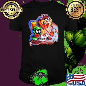 Taz Play Video Game With Marvin the Martian Shirt
