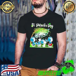 The Peanuts St Patrick's Day Philadelphia Eagles Shirt