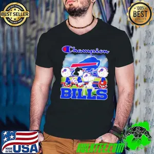 The Peanuts walking Champion Buffalo Bills Shirt