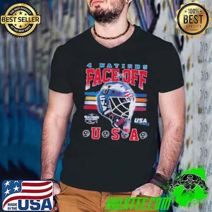 4 Nations Face Off Goalie Mask USA 2025 Shirt