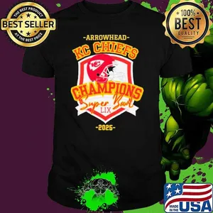 Arrowhead Kc Chiefs Champions Super Bowl Lix 2025 Helmet Shirt