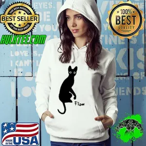 Flow Movie India Ink Cat  Shirt
