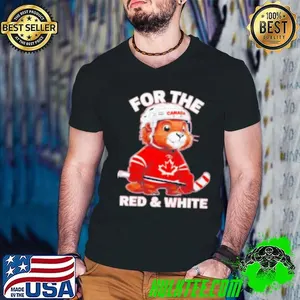 For the red white Canada hockey mascot Shirt