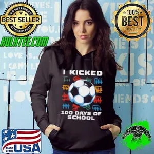 Good I Kicked 100 Days Of School Soccer Boy Shirt