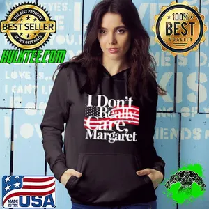I DonT Really Care Margaret Funny Minimalist American flag Shirt
