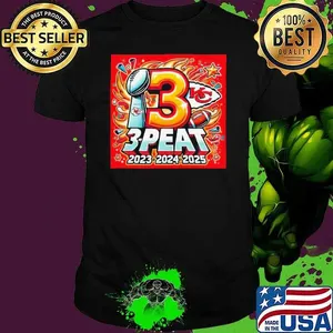 Kansas City Chiefs 3 Peat 2023 2024 2025 Shirt