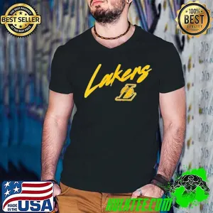 Los Angeles Lakers Color Block Slant Shirt