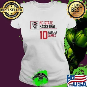 NC State Wolfpack basketball Aziaha James number 10 shirt