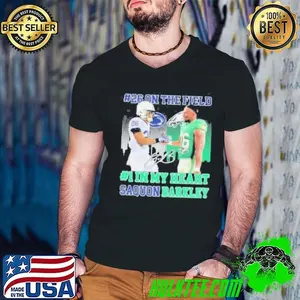 Official Saquon Barkley #26 On The Field #1 In My Heart Penn State Nittany Lions X Philadelphia Eagles Philly Signature shirts
