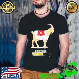 Patrick Mahomes Super Bowl Lix Kansas City Chiefs Goat In Progress 15 Shirt