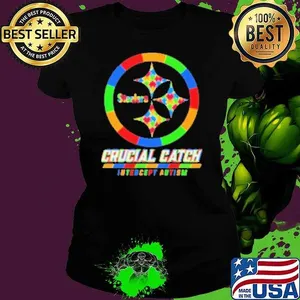 Pittsburgh Steelers Crucial Catch Intercept Autism Shirt