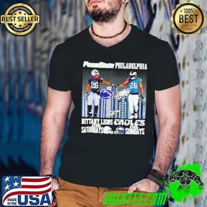 Saquon Barkley Philadelphia Eagles and Penn State Nittany Lions city skyline shirt