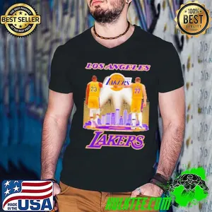 Skyline Lebron James and Luka Doncic Los Angeles Lakers signatures Shirt