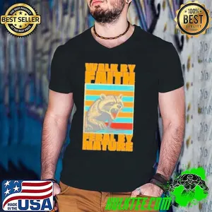Walk by faith feral by nature raccoon vintage Shirt