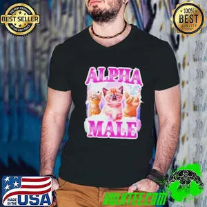 Alpha Male Cat Rainbow Unicorn shirt