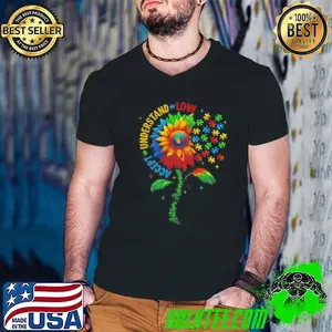 Autism Awareness Sunflower Men Women Kids Autism Sunflower Shirt